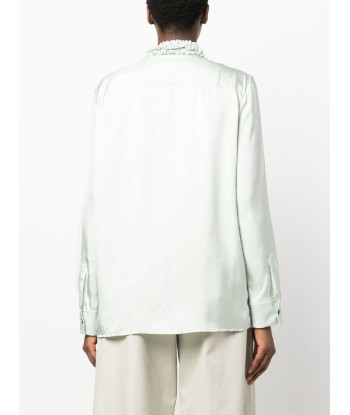 JIL SANDER - Blouse à bords volantés suggérées chez