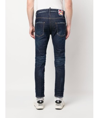 DSQUARED2 - Jean Skater bleu Par le système avancé 