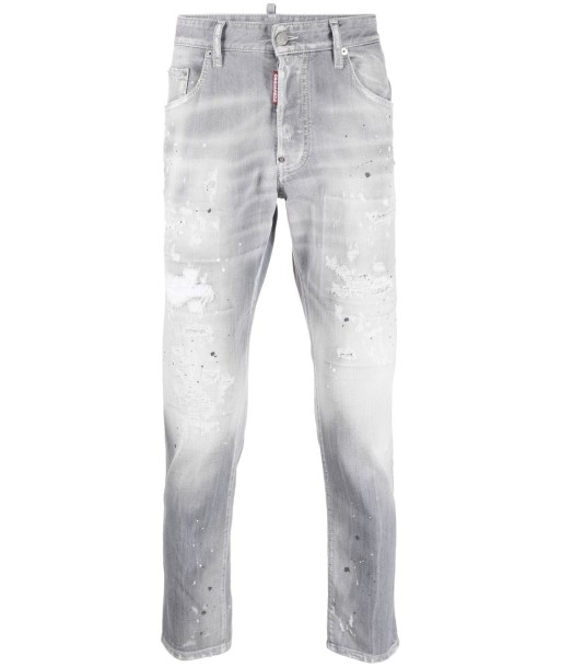 DSQUARED2 - Jean Skater gris les muscles