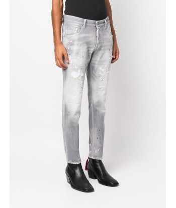 DSQUARED2 - Jean Skater gris les muscles