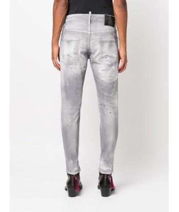 DSQUARED2 - Jean Skater gris les muscles