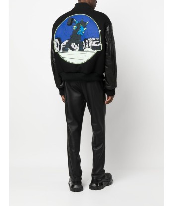 OFF-WHITE - Veste teddy à patch logo Paris Déstockage Promo