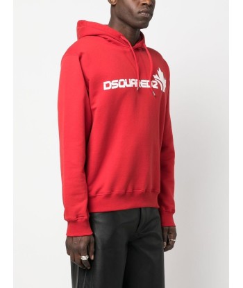 DSQUARED2 - Hoodie en coton à logo imprimé Jusqu'à 80% De Réduction