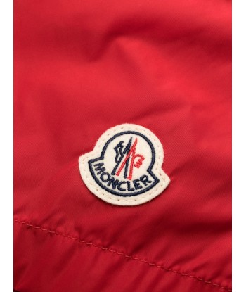 MONCLER - Short de bain à patch logo rouge Profitez des Offres !