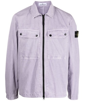 STONE ISLAND - Surchemise cotton lavande commande en ligne