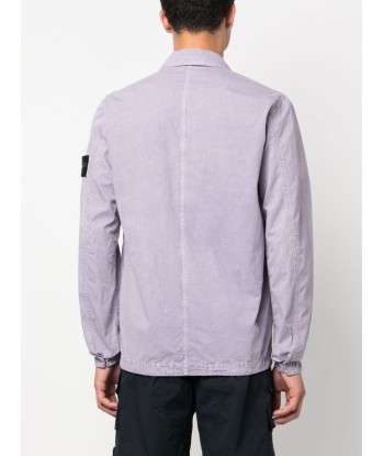 STONE ISLAND - Surchemise cotton lavande commande en ligne