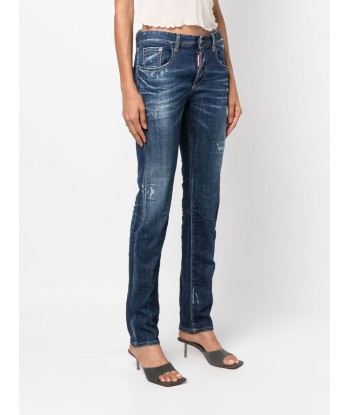 DSQUARED2 - Jean droit à taille basse soldes