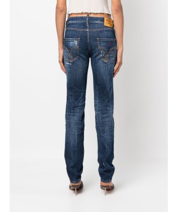 DSQUARED2 - Jean droit à taille basse soldes