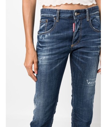 DSQUARED2 - Jean droit à taille basse soldes