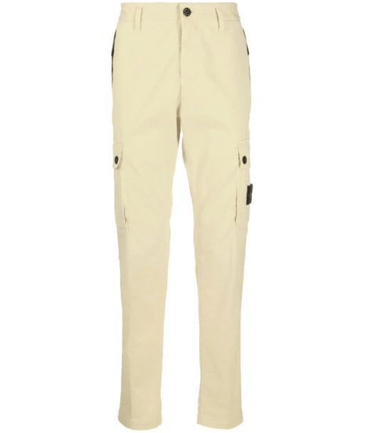 STONE ISLAND - Pantalon cargo Beige avec poches boutonnées online