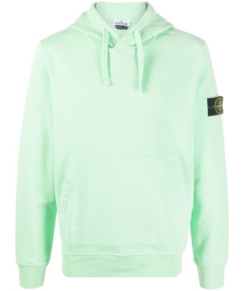 STONE ISLAND - Sweat à capuche classique vert france