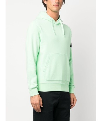 STONE ISLAND - Sweat à capuche classique vert france