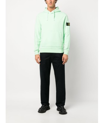 STONE ISLAND - Sweat à capuche classique vert france