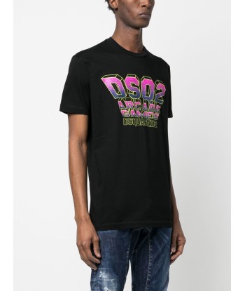 DSQUARED2 - T-shirt en coton à imprimé graphique en ligne