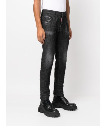 DSQUARED2 - Jean skinny à effet usé Les êtres humains sont 