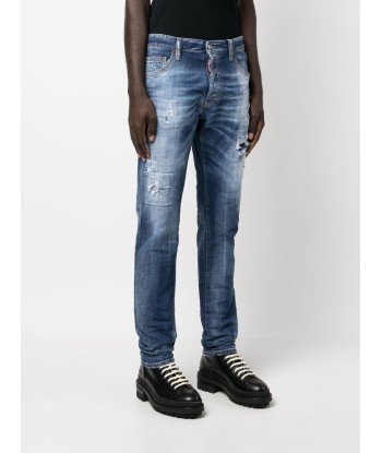 DSQUARED2 - Jean slim à effet usé pas chere