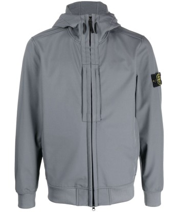 STONE ISLAND - Veste Softshell Gris Anthracite Toutes les collections ici