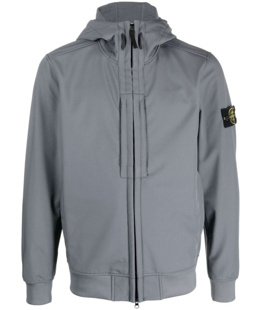 STONE ISLAND - Veste Softshell Gris Anthracite Toutes les collections ici