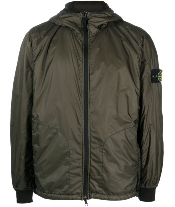 STONE ISLAND - Veste Garment dye olive outlet