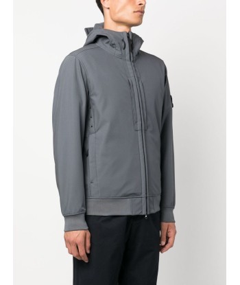 STONE ISLAND - Veste Softshell Gris Anthracite Toutes les collections ici