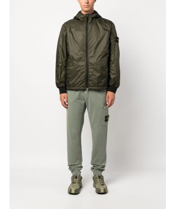 STONE ISLAND - Veste Garment dye olive outlet