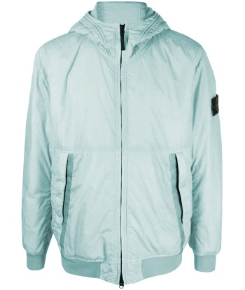 STONE ISLAND - Veste Garment dye crinkle bleue d'Europe débarque