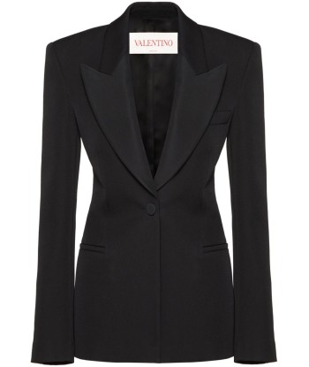 VALENTINO - Blazer en laine vierge à simple boutonnage À commander