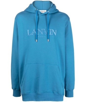 LANVIN - Hoodie à logo brodé solde