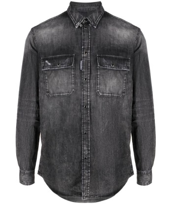 DSQUARED2 - Chemise en jean à effet usé 50-70% off 