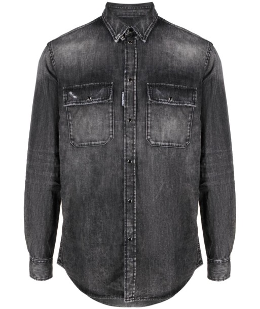 DSQUARED2 - Chemise en jean à effet usé 50-70% off 