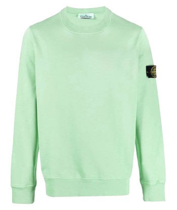 STONE ISLAND - Crewneck vert rembourrage situé sous