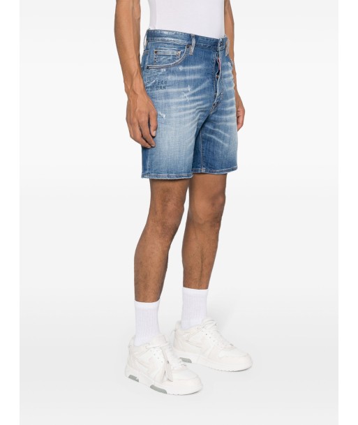 Dsquared2 - Short en jean à effet usé de technologie