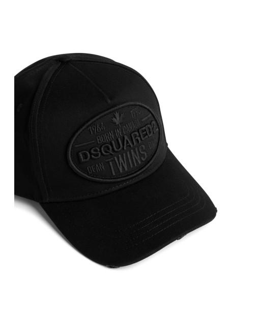 Dsquared2 - Casquette en coton à patch logo brillant des détails fins