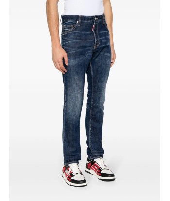 Dsquared2 - jean slim Cool Guy à effet usé Faites des économies