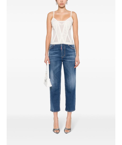 DSQUARED2 - Jean slim taille haute pas cheres