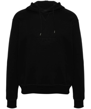 DSQUARED2 - Hoodie en coton à logo en relief pas cher