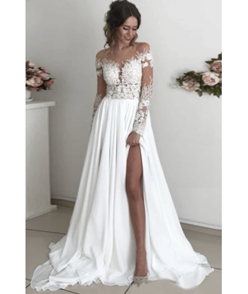 Abito da Sposa Boho Chic con Pizzo online