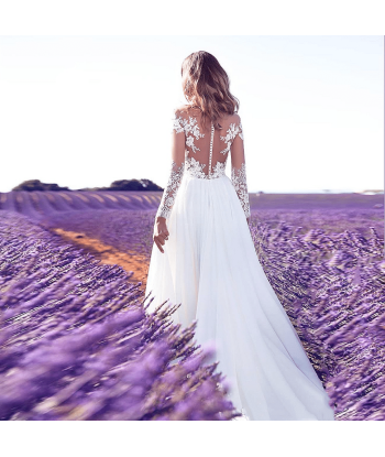 Abito da Sposa Boho Chic con Pizzo online