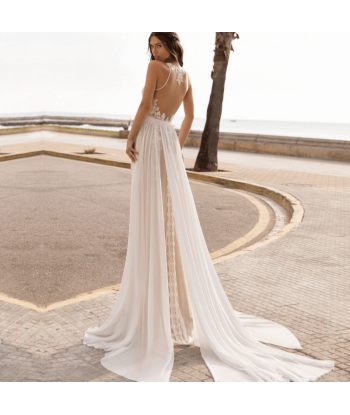 Vestito da Sposa Avorio Boho Chic Jusqu'à 80% De Réduction