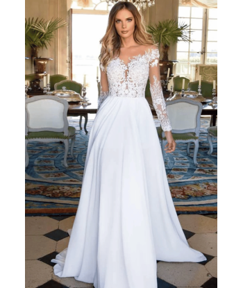 Abito da Sposa Boho Chic con Pizzo online