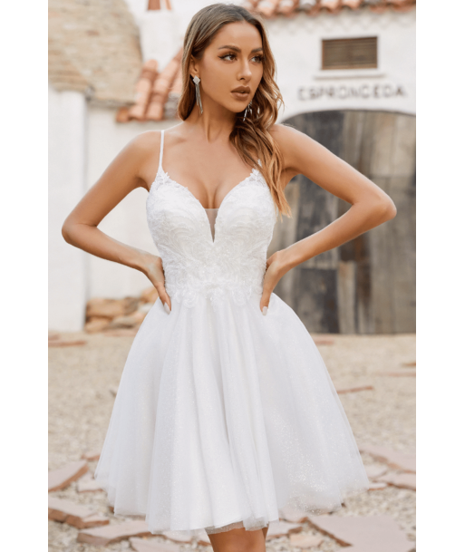 Vestito Bianco Corto da Sposa outlet