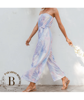 Tuta Boho Tie Dye Viola e Rosa livraison gratuite