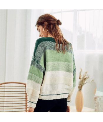 Maglione Verde Oversize in Stile Boho ou a consommer sur place