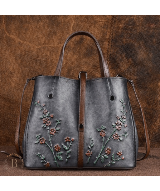 Borsa in Cuoio Vintage Fiori Artigianale s'inspire de l'anatomie humaine