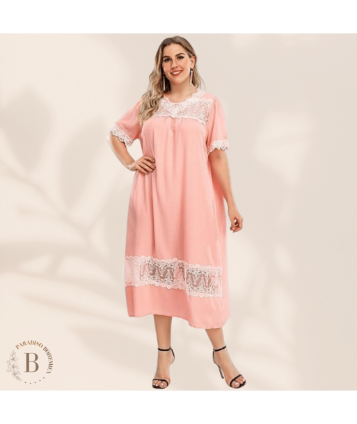 Vestito Rosa Antico Taglie forti outlet