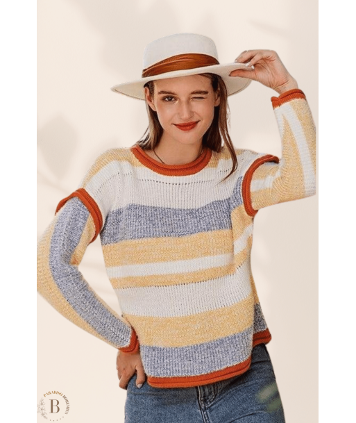 Maglione a Righe da Donna en ligne