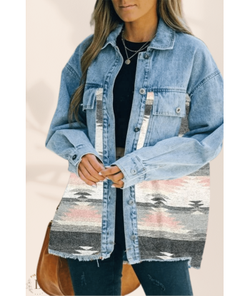 Giacca Boho Lunga di Jeans Par le système avancé 