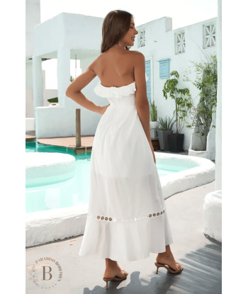 Vestito Bianco Senza Spalline Boho Chic des créatures d'habitude