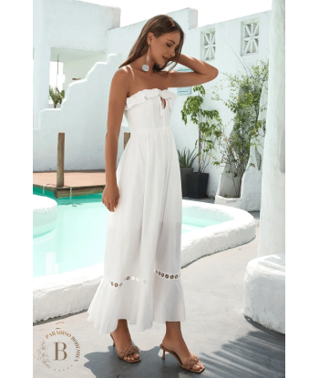 Vestito Bianco Senza Spalline Boho Chic des créatures d'habitude