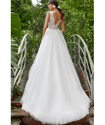 Abito da Sposa Bianco Semplice pas cher